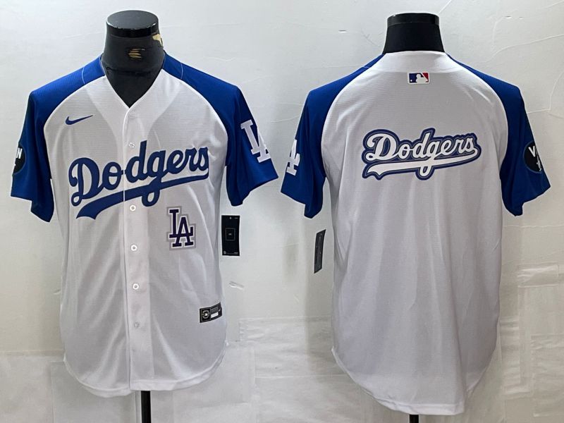 Men Los Angeles Dodgers Blank White Fashion Nike Game MLB Jersey style 2->->MLB Jersey